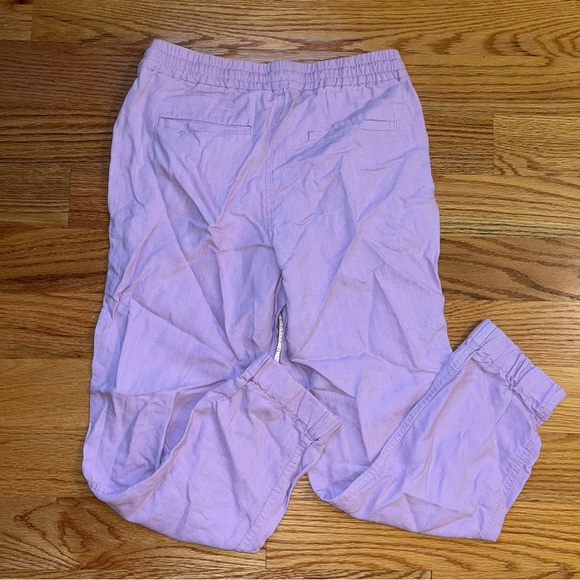 J. Crew Seaside Linen Jogger Pants Lavender Size 00 - Picture 3 of 6